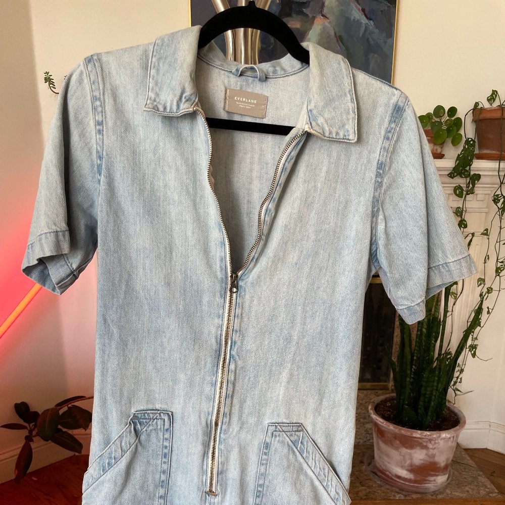 Everlane Denim Short Coverall